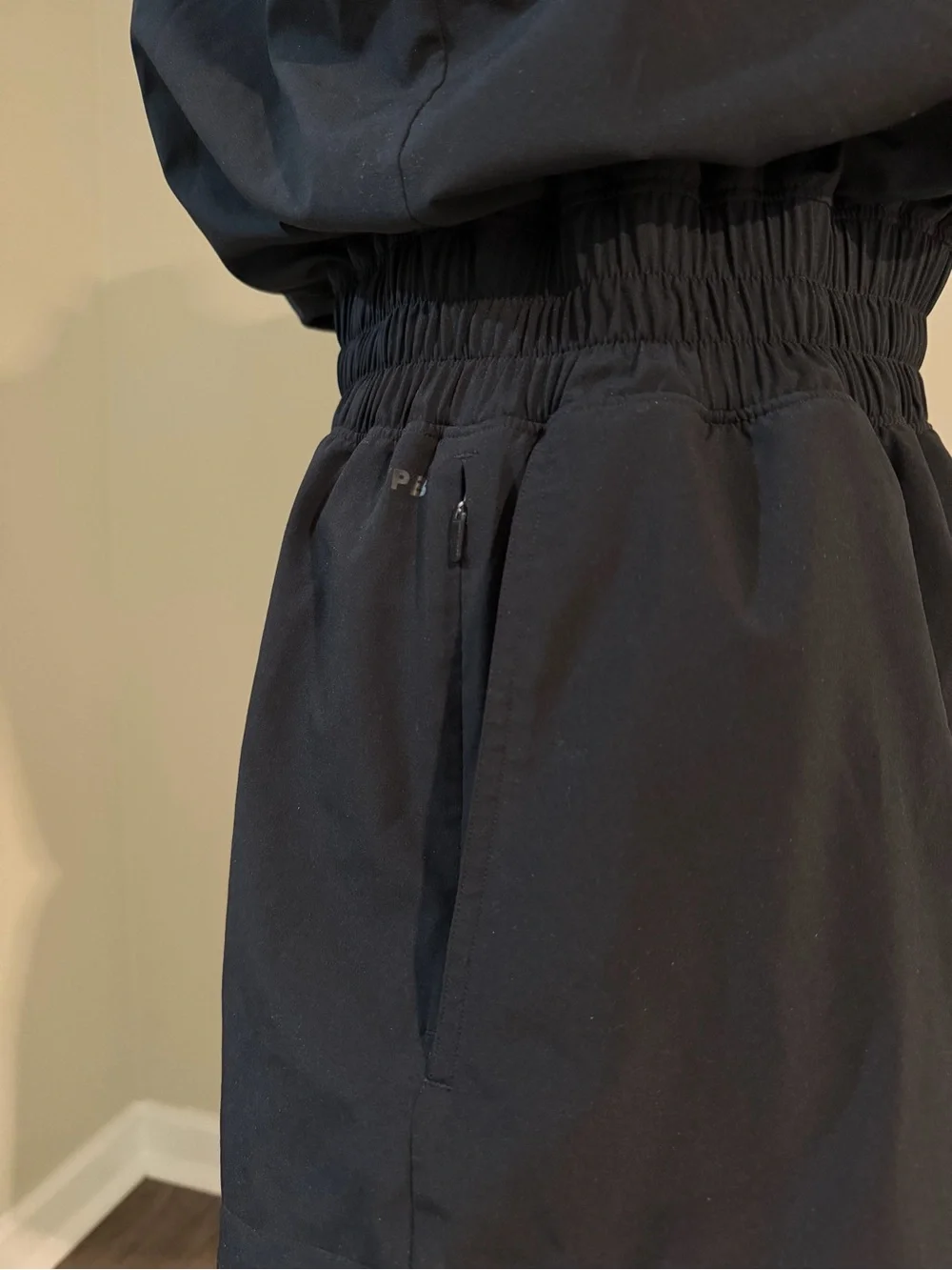 YPB Athleisure Romper - Black, Athletic, Button Snap, Neutral, Sporty - Picture 4 of 5